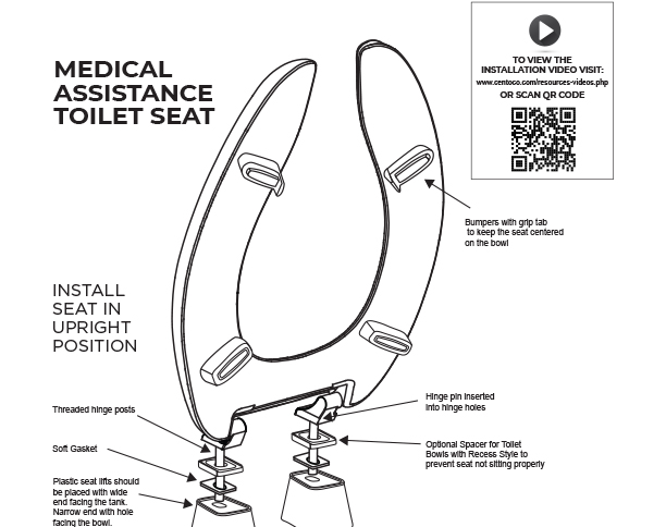 Medical Assistance Raised Toilet Seat